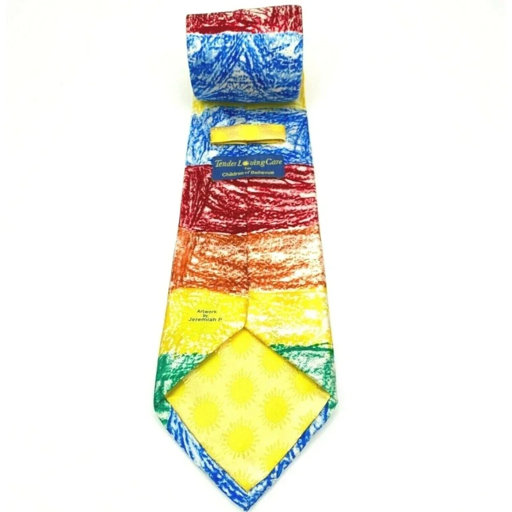 Tender Loving Care Children of Bellevue Artwork By Jeremiah P. Colorful Necktie